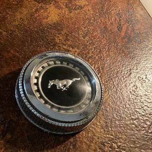 Ford Mustang 1970ish rear gas cap fancy. Nice.